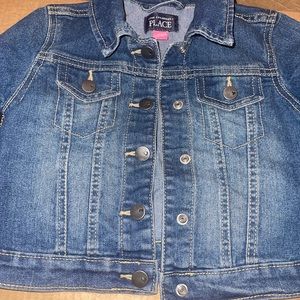 Toddler girls denim jacket and skirt